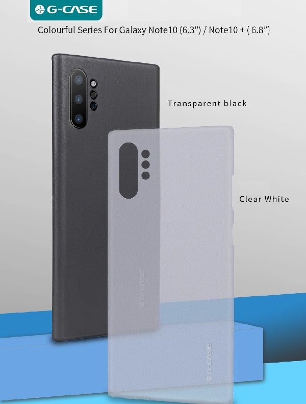 G-CASE Fashion Couleur Series Back Cover For Samsung Note 10 Plus (Black)