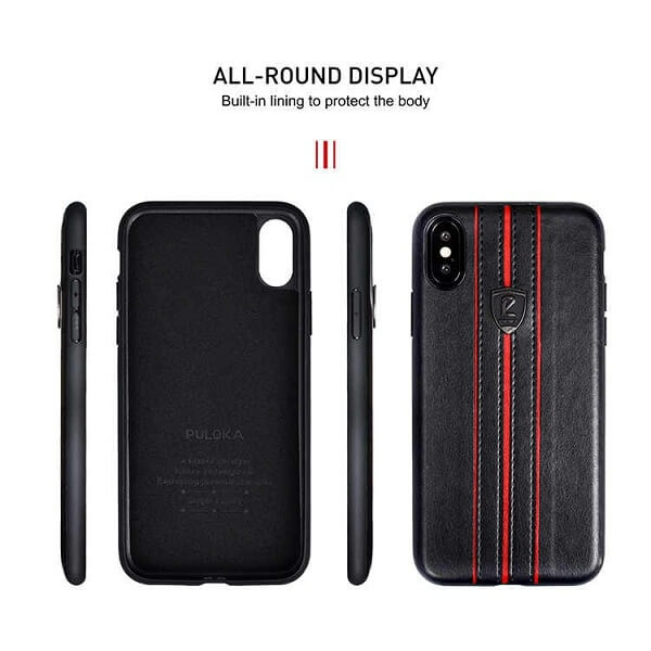 Puloka ® Luxury Leather Back Cover For iPhone XR