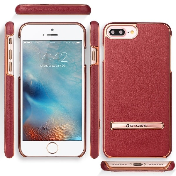 G-CASE ® Inbuilt Click Metal Stand Back Cover For Apple 6 / 6s/ 6 Plus / 6S Plus