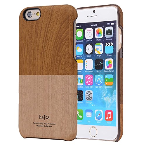 Kajsa ® Wood Pocket Card Holder Back Cover For Samsung S6 Edge