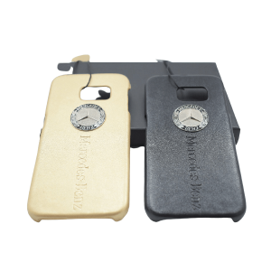 Luxury Logo Leather Back Cover For Samsung Galaxy S6 Edge