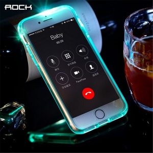 Rock ® Led Light Tube Soft / Silicon Back Cover For Apple iPhone 6 Plus / 6S Plus