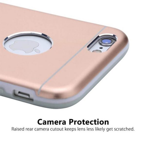 Rock ® Orgin Series Protective Shell TPU+Metal Back Cover For iPhone 6 / 6s