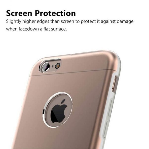 Rock ® Orgin Series Protective Shell TPU+Metal Back Cover For iPhone 6 / 6s
