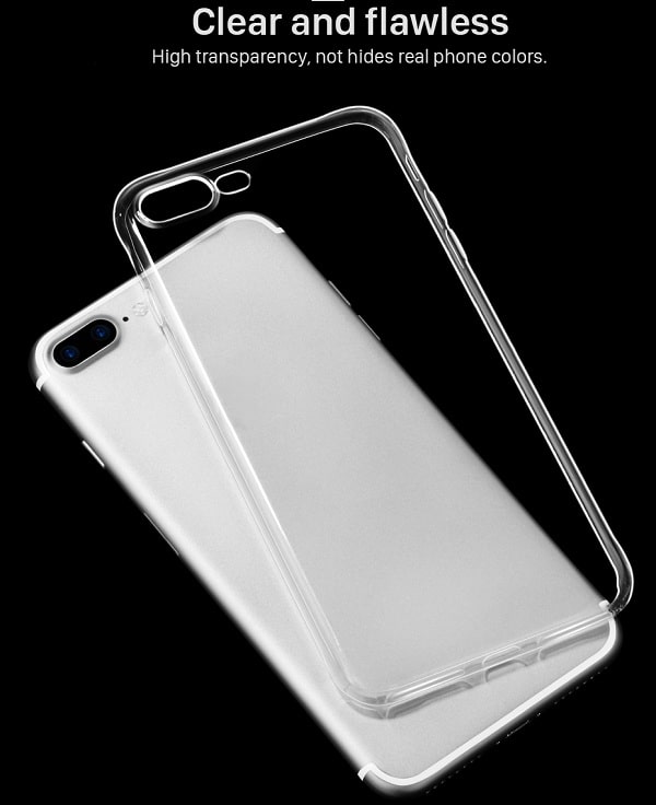 Hoco ® Clear Soft Transparent Ultra Thin Back Cover For iPhone 7 / 8 / SE (2020)