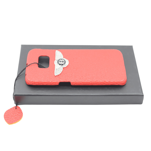 Fashion Luxury Logo Leather Back Cover For Samsung Galaxy S6 Edge