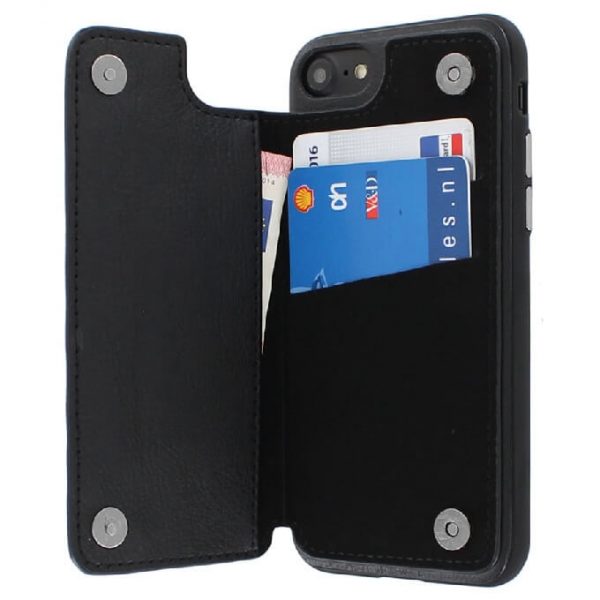 Puloka Multi Function Back Flip Wallet Back Cover For Apple iPhone