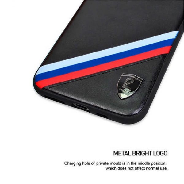 Puloka ® Sports Luxury Leather Back Covers For Apple iPhone 11 Pro / 11 Pro Max (Black