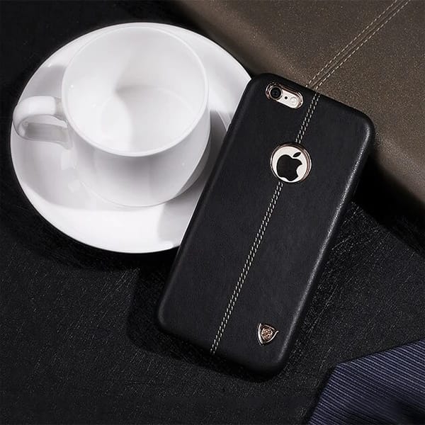 Vorson ® Lexja Series Double Stitch Leather Back Cover For iPhone / Samsung