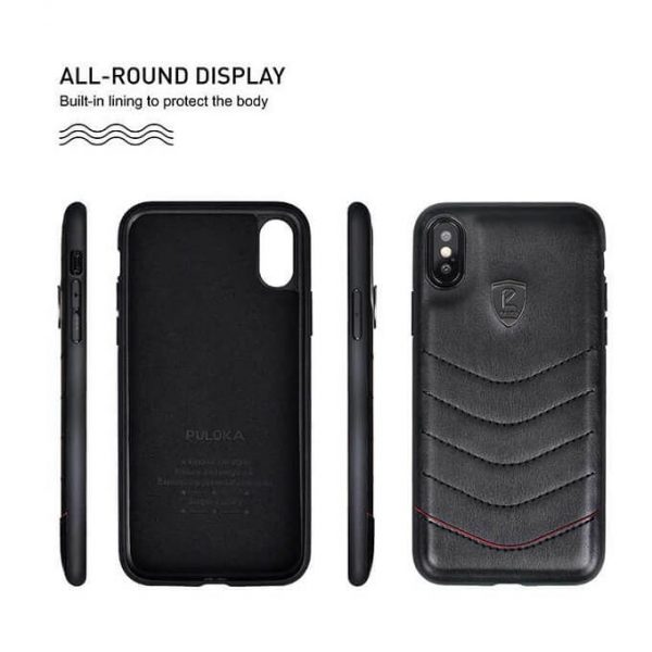 Puloka Shell Leather Back Cover For iPhone / Oneplus
