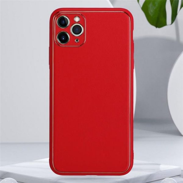 Luxury Leather Plating With Camera Protection Cover For iPhone 13 Series-5