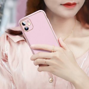 Luxury Leather Plating With Camera Protection Cover For iPhone 13 Series-9