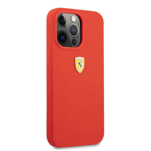 Ferrari Microfiber Silicone Mobile Cover For iPhone 13 Series-5