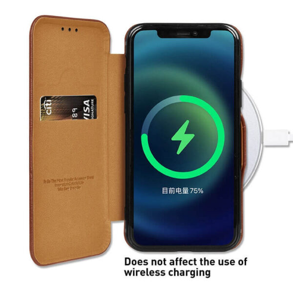 Puloka Multi Function Card Holder Leather Flip Wallet Mobile Cover For Apple iPhone 13 Series-6