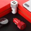 Rock ® Dual USB Car Charger For Fast Charging Metal 2 Port Travel Adapter Rock ® Dual USB Car Charger For Fast Charging Metal 2 Port Travel Adapter